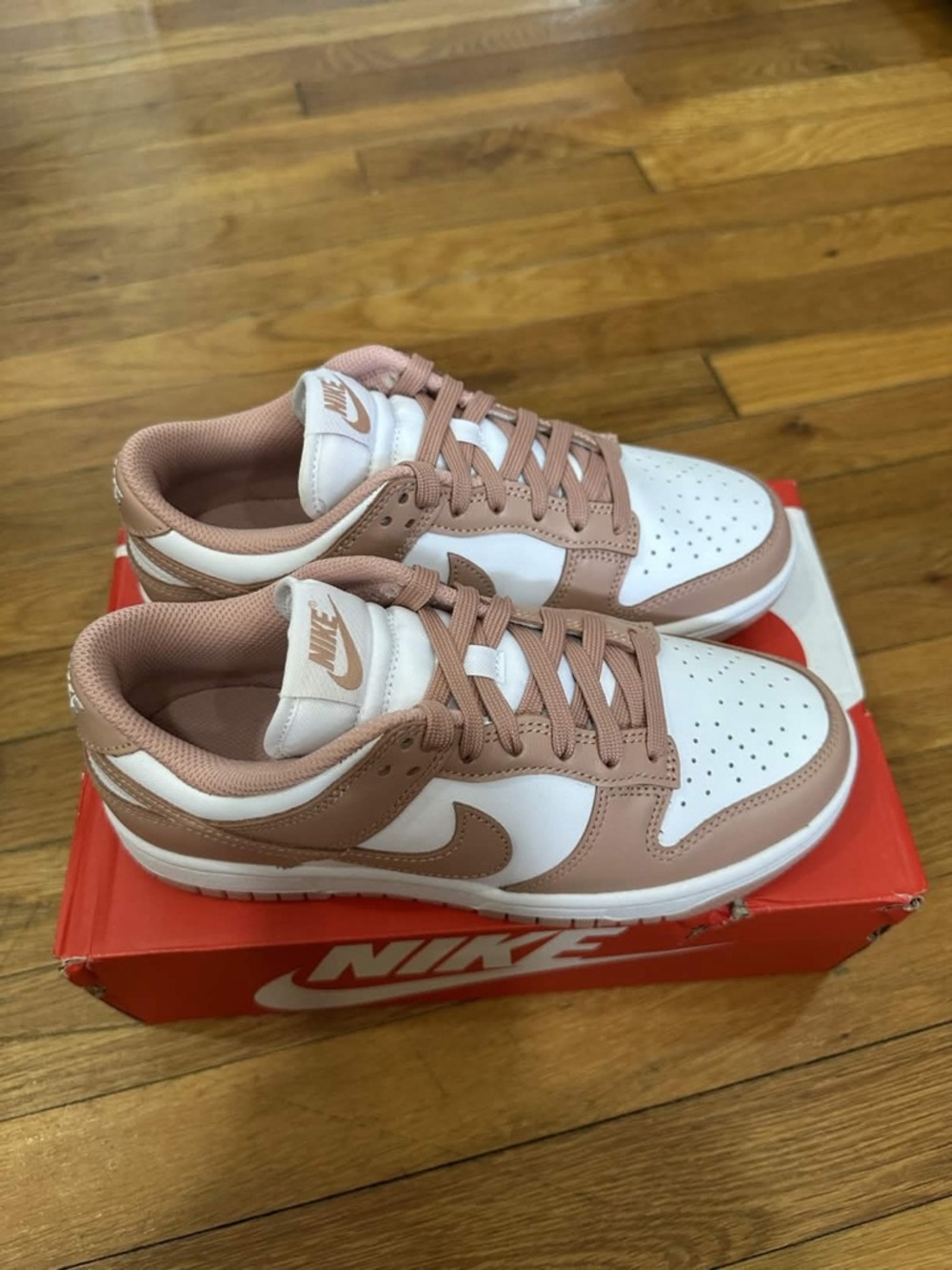 *New* Nike Dunk Low Women White Pink (DD1503-118) Size 6.5W